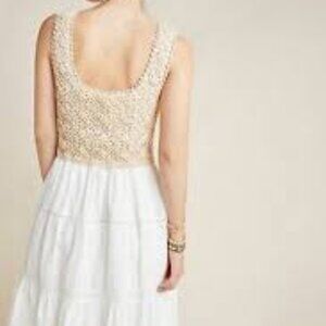 Anthropolie Crochet top dress